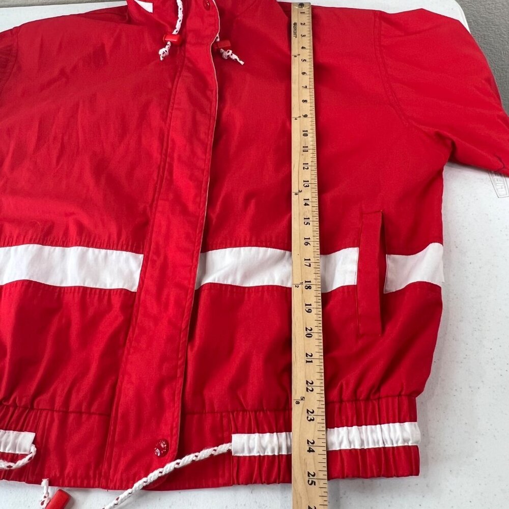 Izzi Spirit Red & White Jacket Vintage Preppy Nautical - Picture 7 of 16